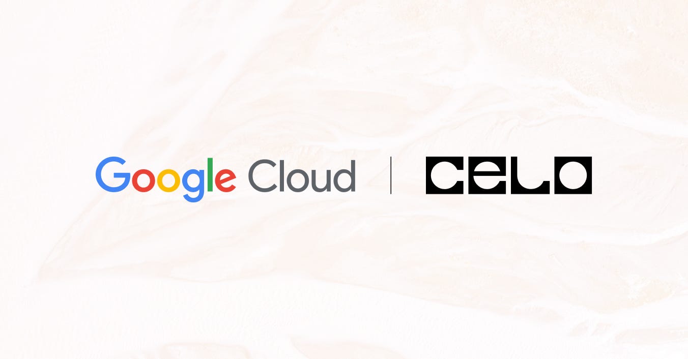 Celo Foundation Announces Collaboration with Google Cloud to Help  Sustainability-Focused Startups in the Celo Network Build and Scale Web3  Applications | by Celo Foundation | The Celo Blog