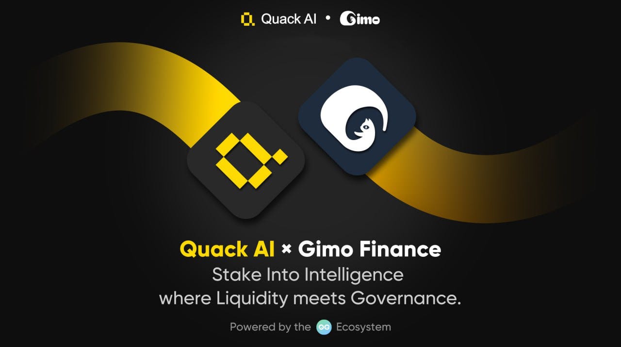 Stake Into Intelligence: Gimo Finance x Quack AI Join Forces to Activate  the 0G Ecosystem | by Gimo Finance | Medium