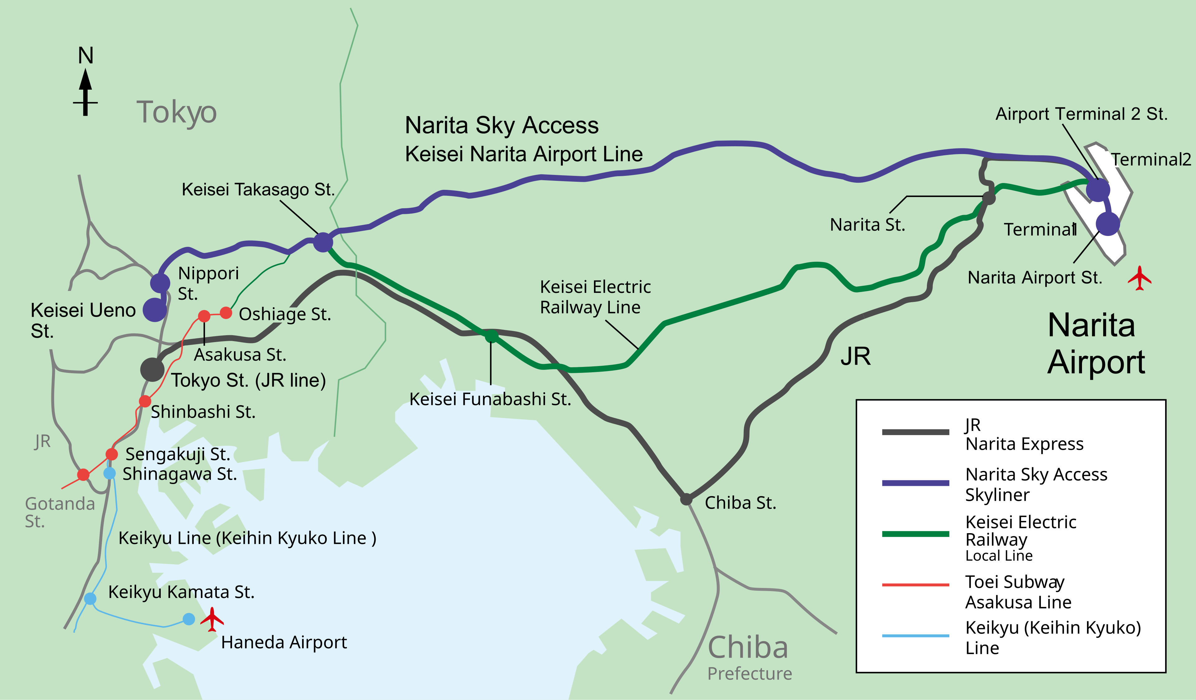 Why Narita Airport Has 3 Train Lines (And 2 Are Run By the Same