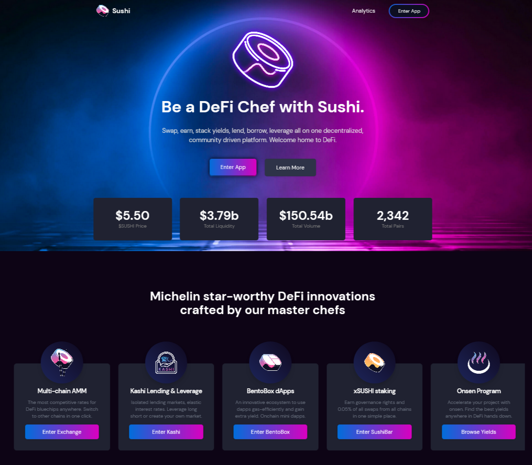 What Is Wrong with Sushi?. Price sliding down but there may be a… | by  0xAnn | Crypto 24/7 | Medium