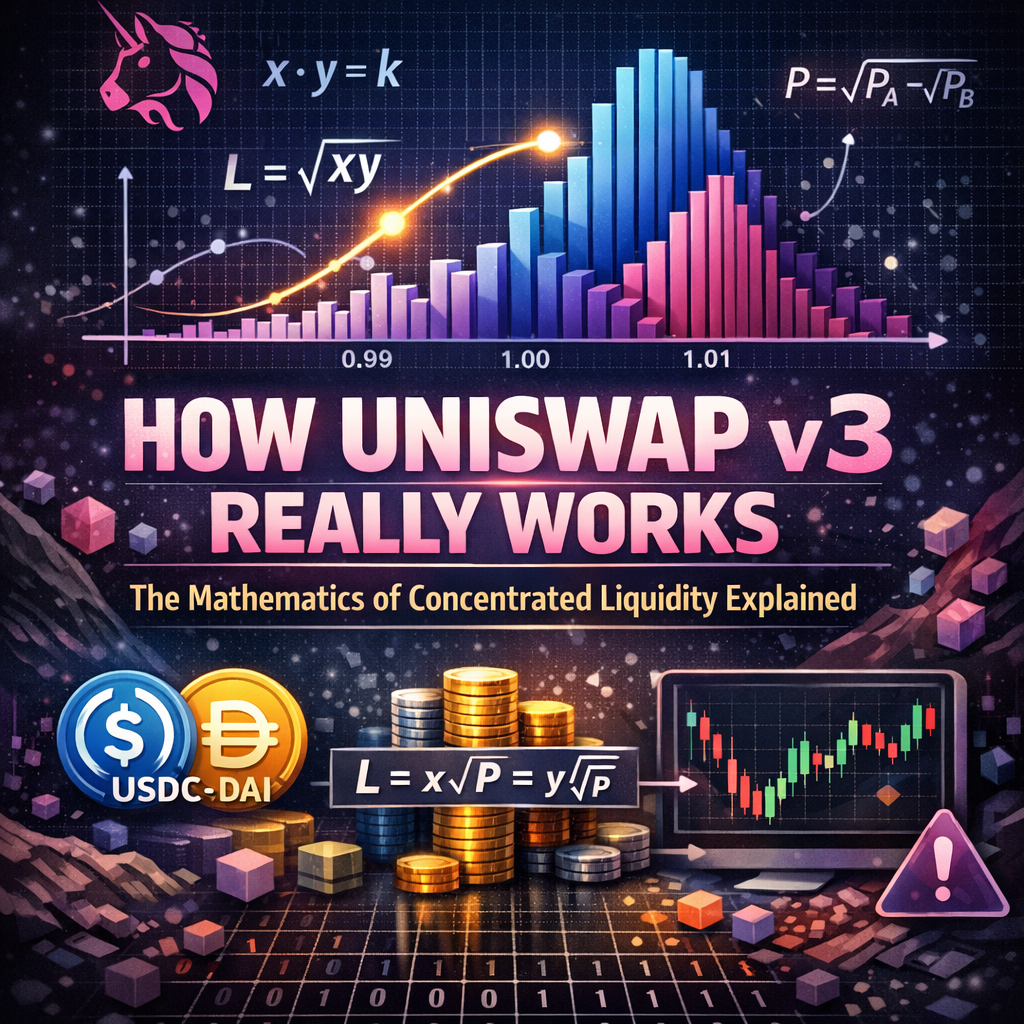 Uniswap v3 Math: Concentrated Liquidity Explained | by PMartin | Jan, 2026  | Medium
