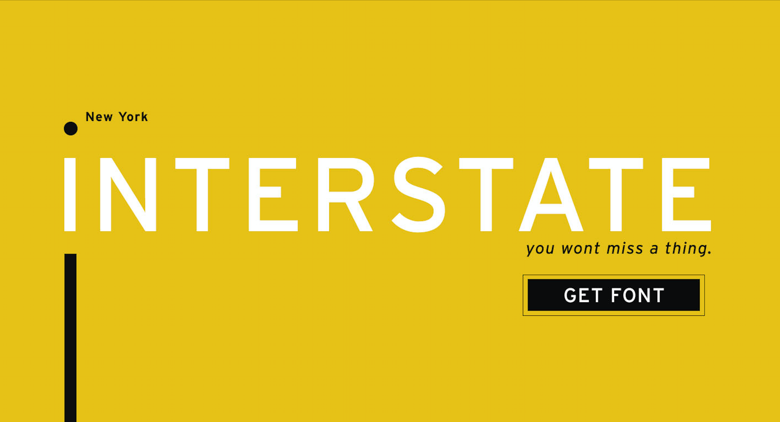 INTERSTATE: A Typographic Specimen | by Amar Shergill | Medium, image size:2554x1382