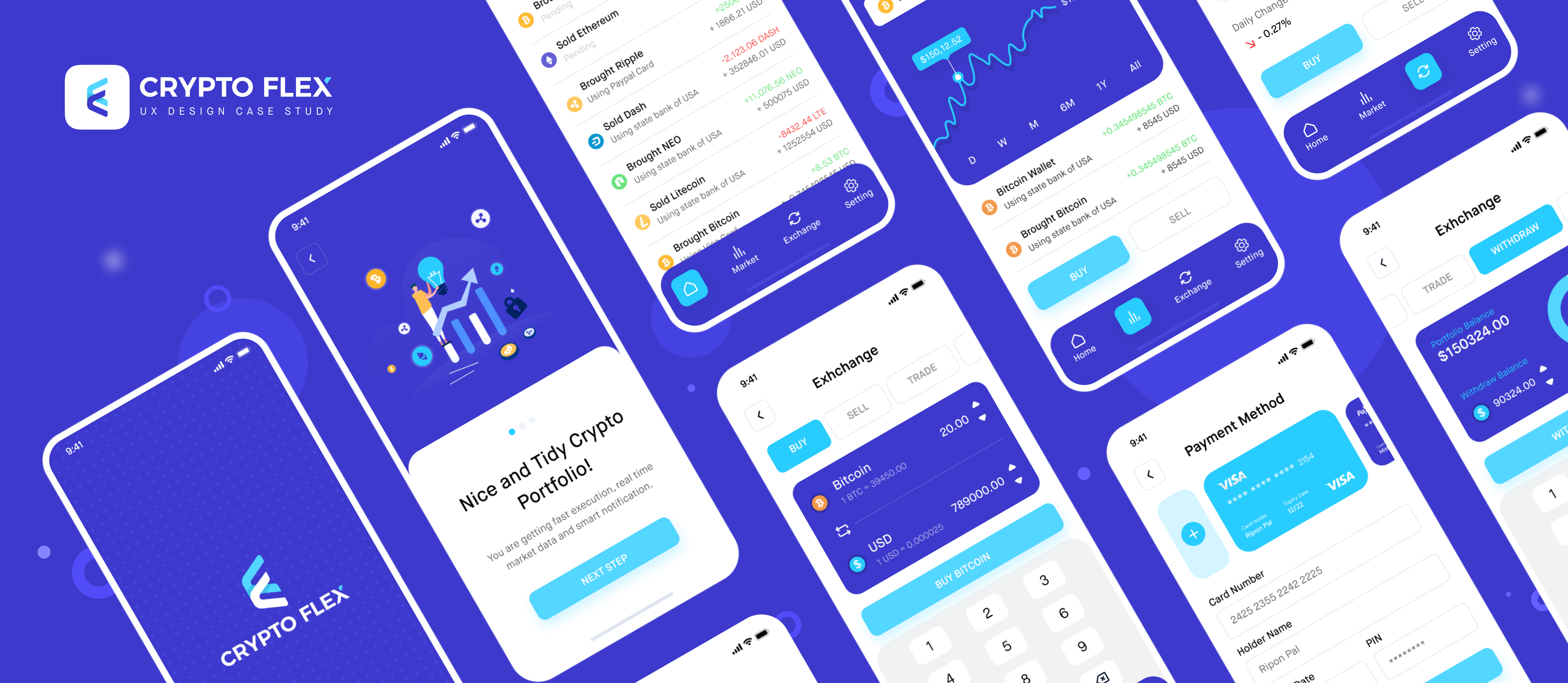 Crypto Flex”- A UI/UX design case study for Buying, Selling, Trading crypto  platform. | by Ripon Pal | Medium