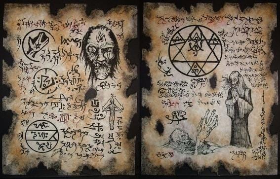 El Necronomicón y otros grimorios ficticios de la literatura. | by Aglaia  Berlutti | Medium
