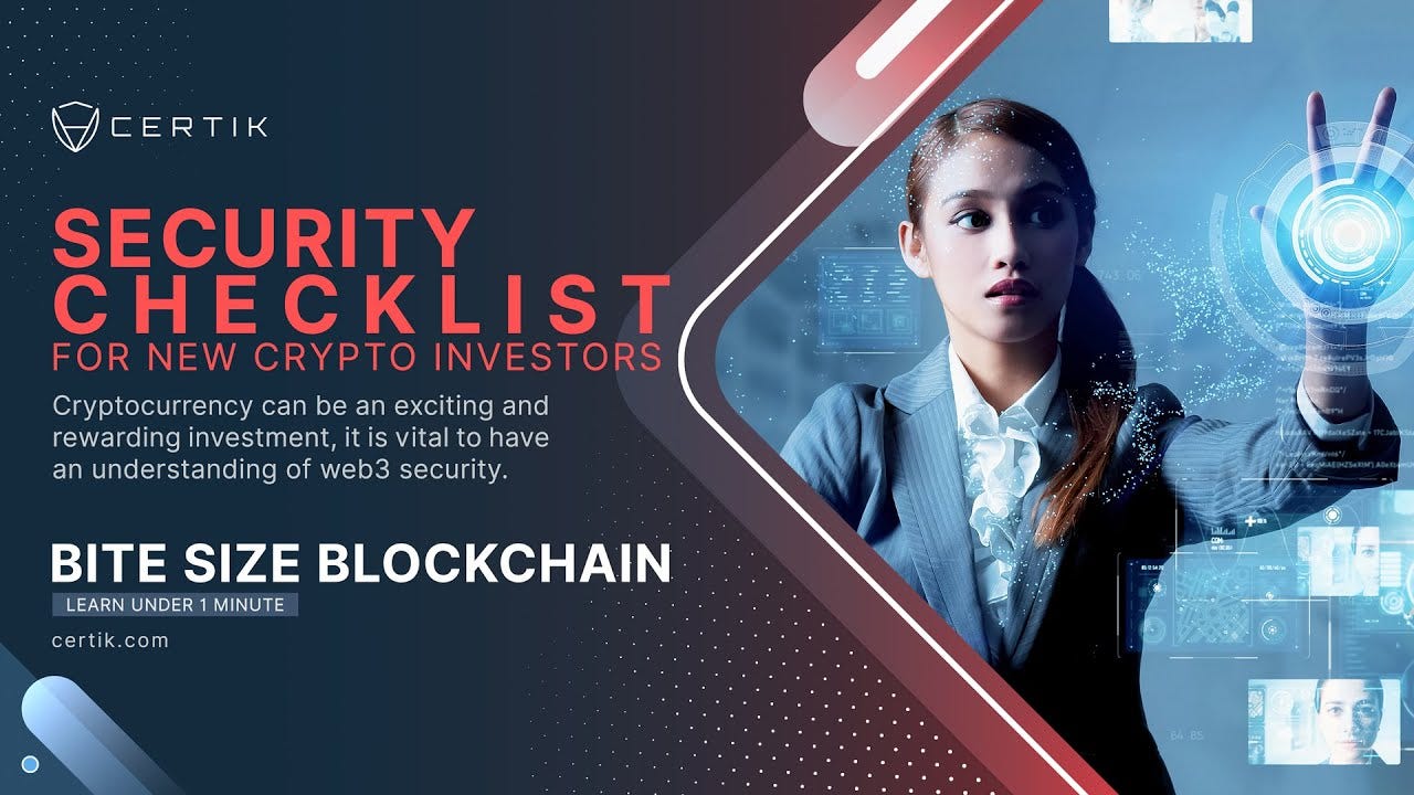 Security Checklist for New Crypto Investors | by CertiK | Medium