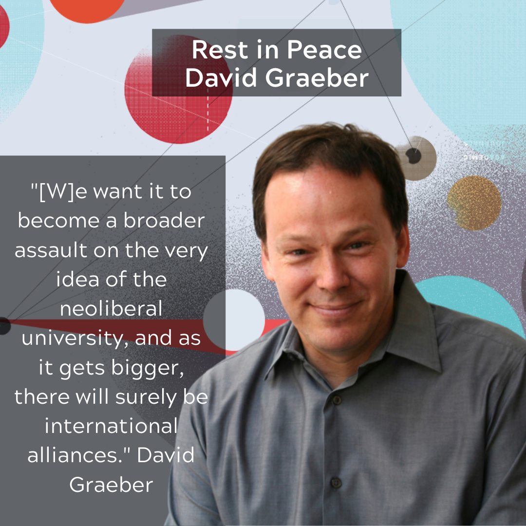 David Graeber, Rest in Peace. On Wednesday, the second of September… | by  GCAS College | Medium