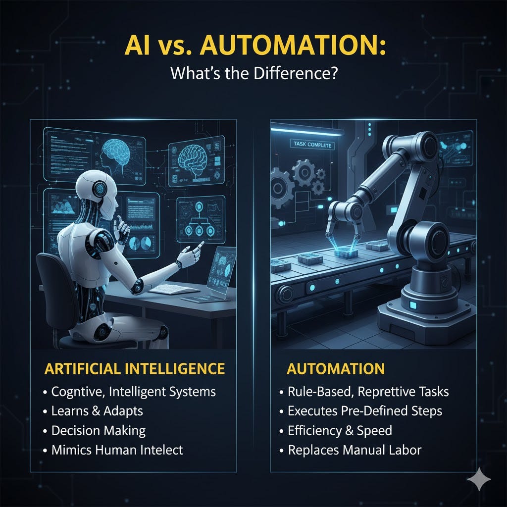 What is the Relationship between Synthetic Intelligence And Automation? Unveiling Key Differences