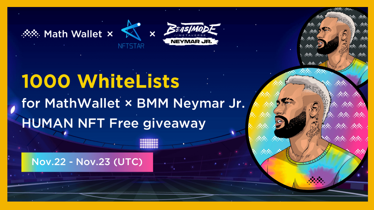 1000 BMM Neymar Jr. HUMAN NFT WLs Giveaway | Floor Price 0.26 Ethereum | by  Airdrop Thread | Medium