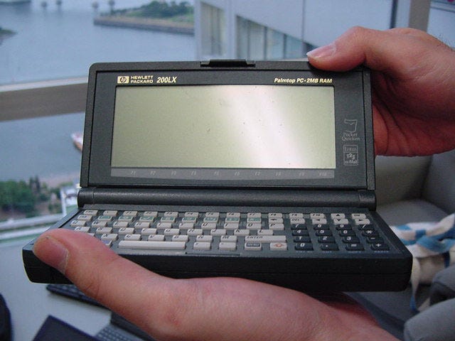 PDAの話をしよう4, HP200LX、全てはここから始まった. PDAの話をしよう