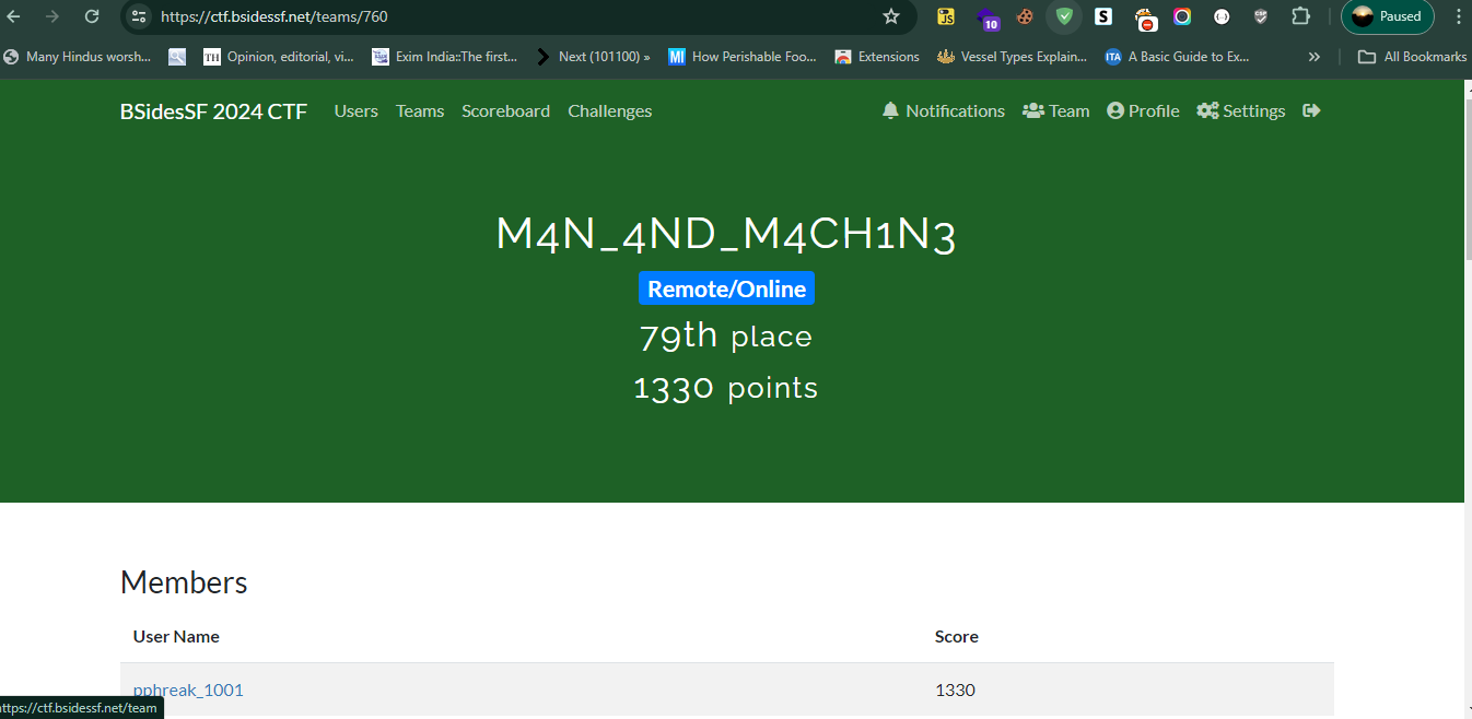 BsidesSF CTF 2024 Writeup. Hello everyone. So I recently