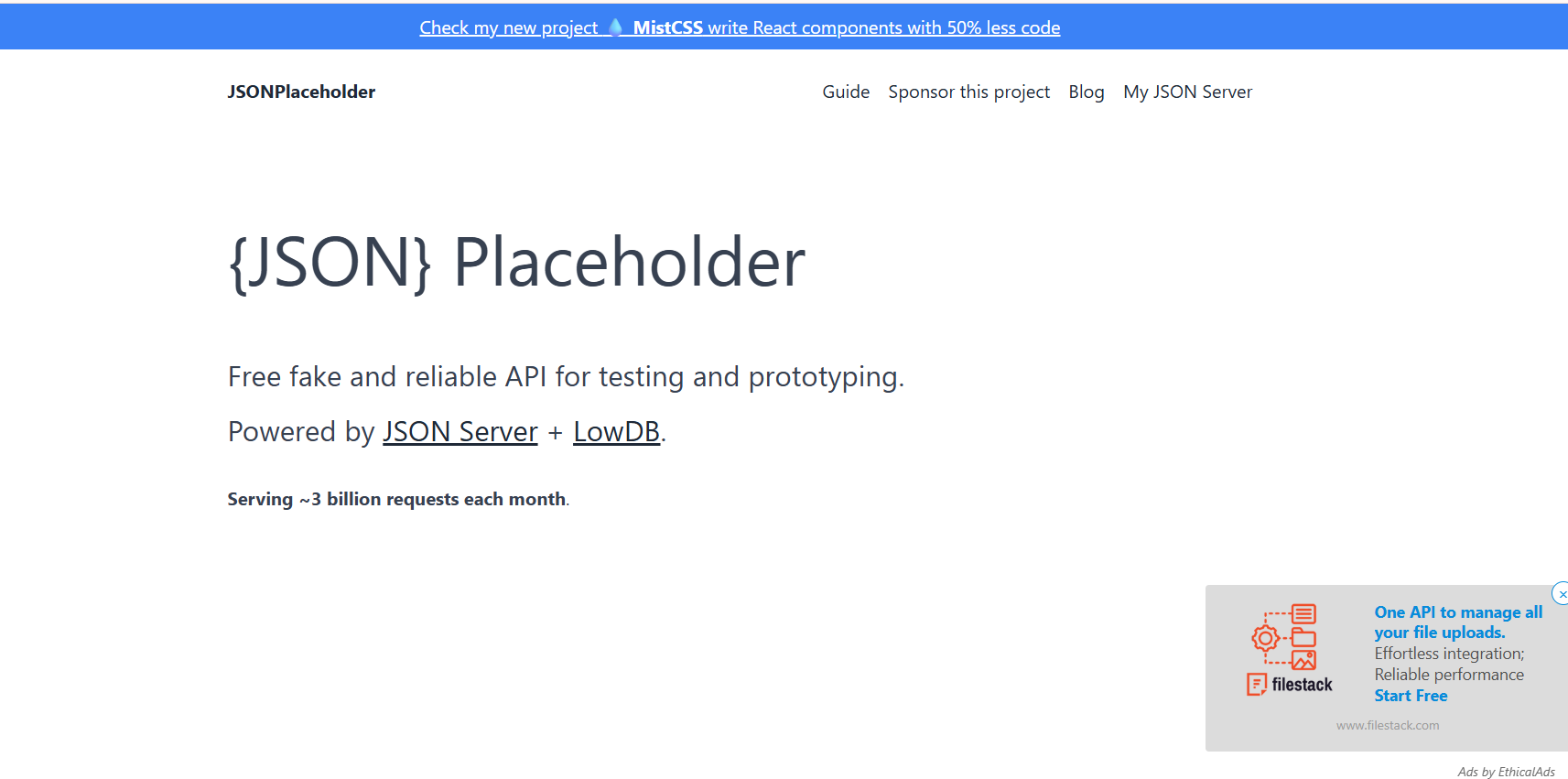 https://jsonplaceholder.typicode.com/