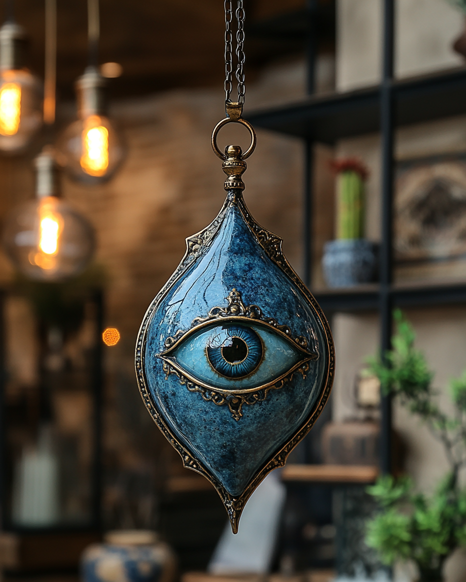 アエオニウム　Evil Eye ブードウー変異　＃1735 一点物 Evil Eye Wind Chime Evil Eye Wall Hanging Evil Eye Outdoor