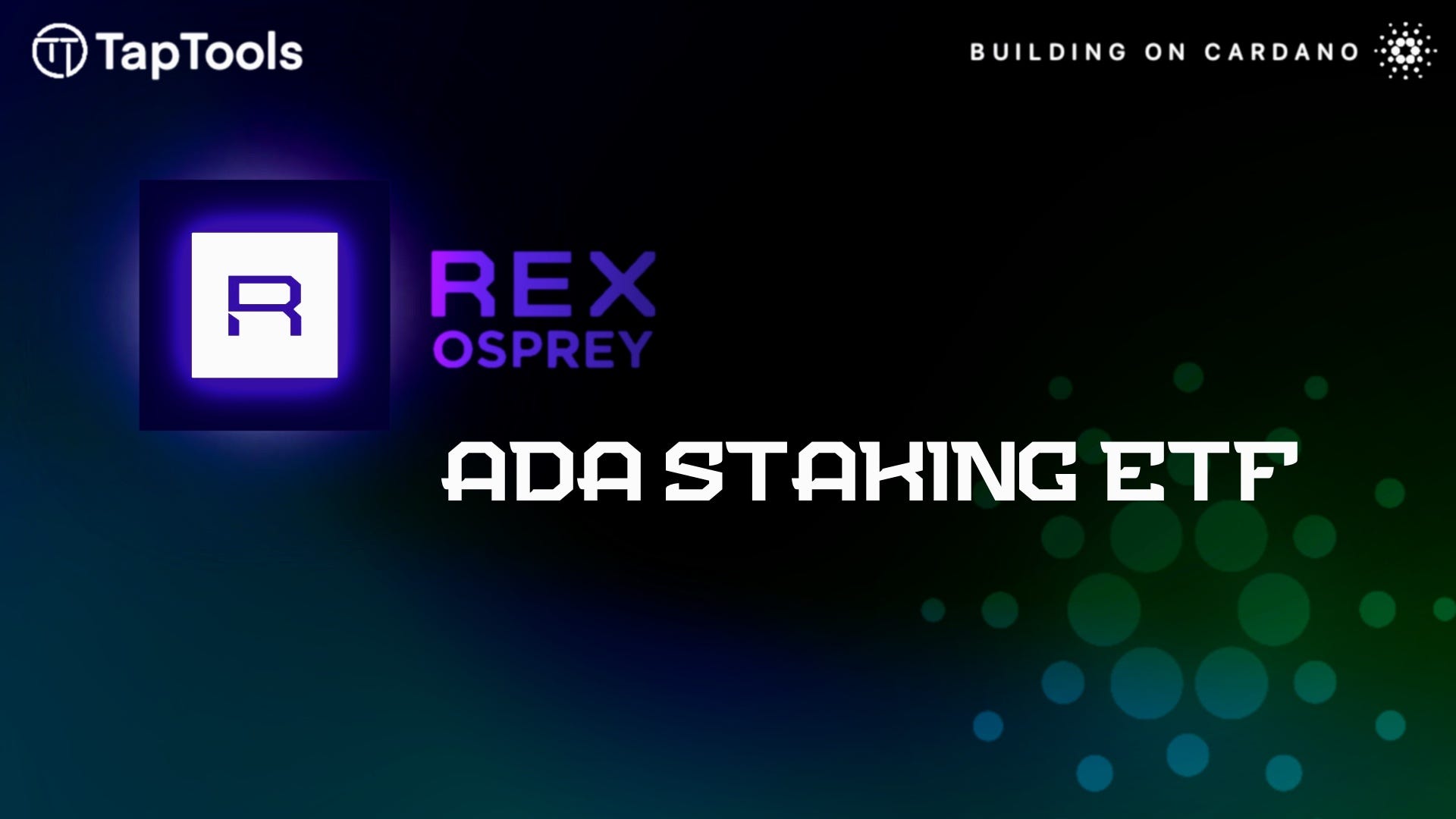 Yet Another Institution Joins the ADA ETF Race | by Tap In With TapTools |  Tap In With TapTools | Medium