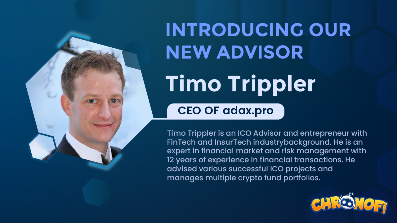 Introducing Timo Trippler as CHRONOFi Strategic Advisor | by Earth Oblivion  | Medium