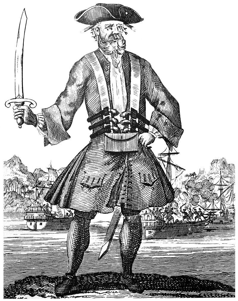 Un caffé con lo storico: Barbanera, morte di un pirata | by RadioBullets |  Medium, image size:800x1013