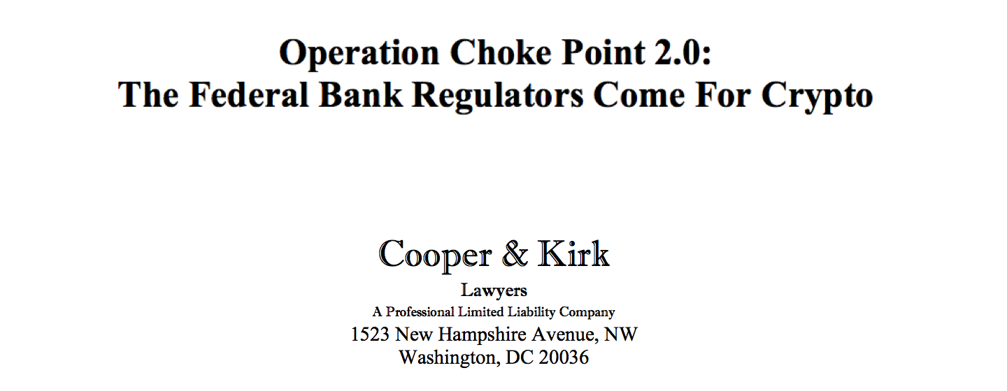 Operation Choke Point 2.0 Is Both Illegal & Irrelevant (In The Long Run) |  by Lou Kerner | Quantum Economics | Medium