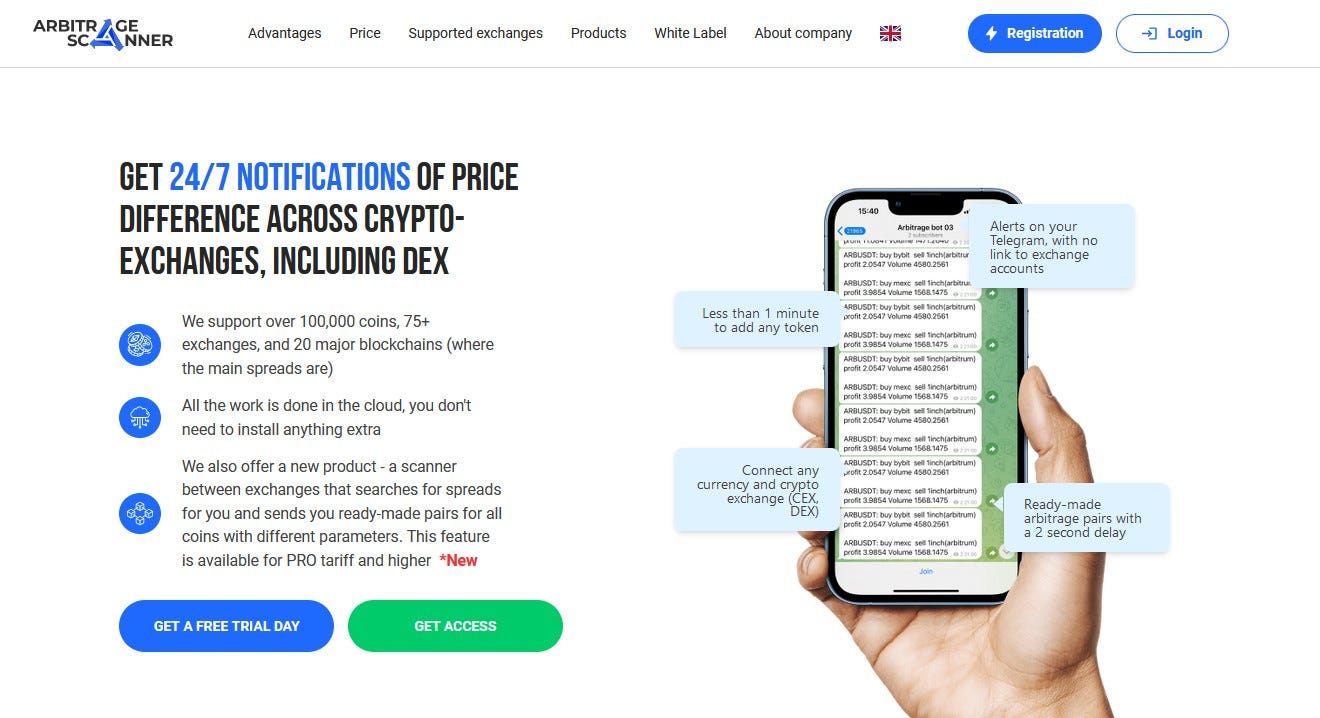 ArbitrageScanner Ecosystem — Best Tools for Cryptocurrency Arbitrage | by  ArbitrageScanner | Medium