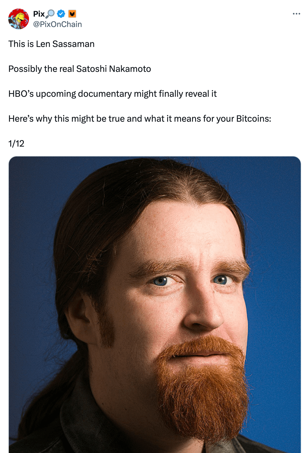 The Real Satoshi?. I found an interesting Twitter thread… | by Prof Bill  Buchanan OBE FRSE | Medium