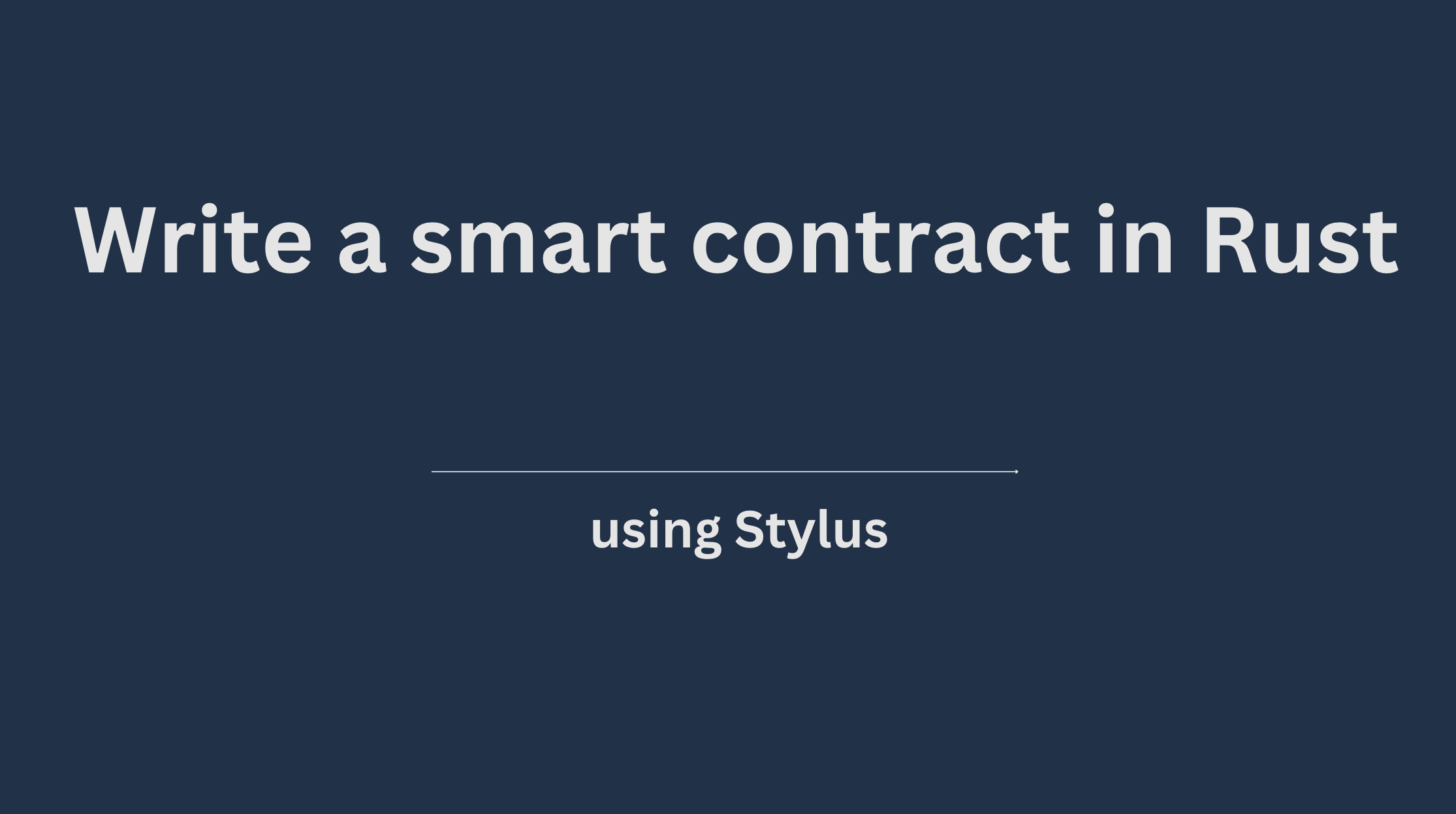 Write a smart contract in Rust using Stylus | by NOK Lab | Medium