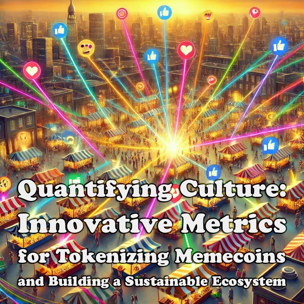 Quantifying Culture: Innovative Metrics for Tokenizing Memecoins and  Building a Sustainable… | by BobbyGiggz | Medium