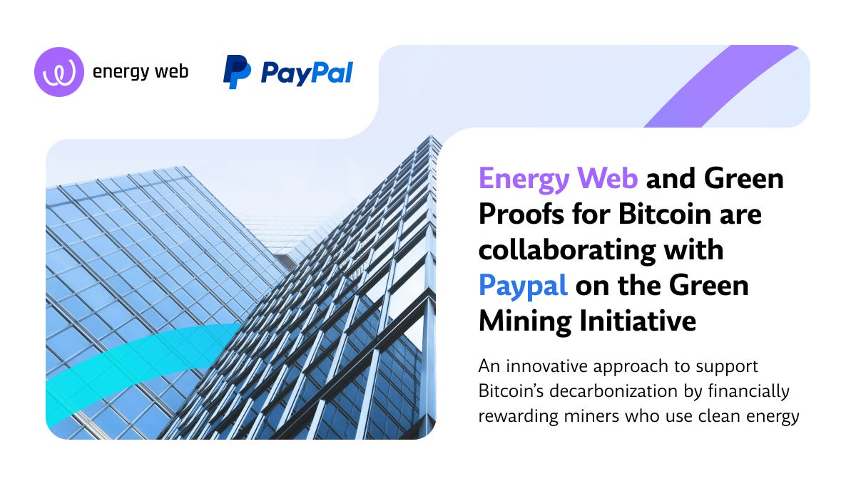 Bitcoin, Green Mining, and the Possibility for a More Sustainable Future |  by Energy Web | Energy Web | Medium