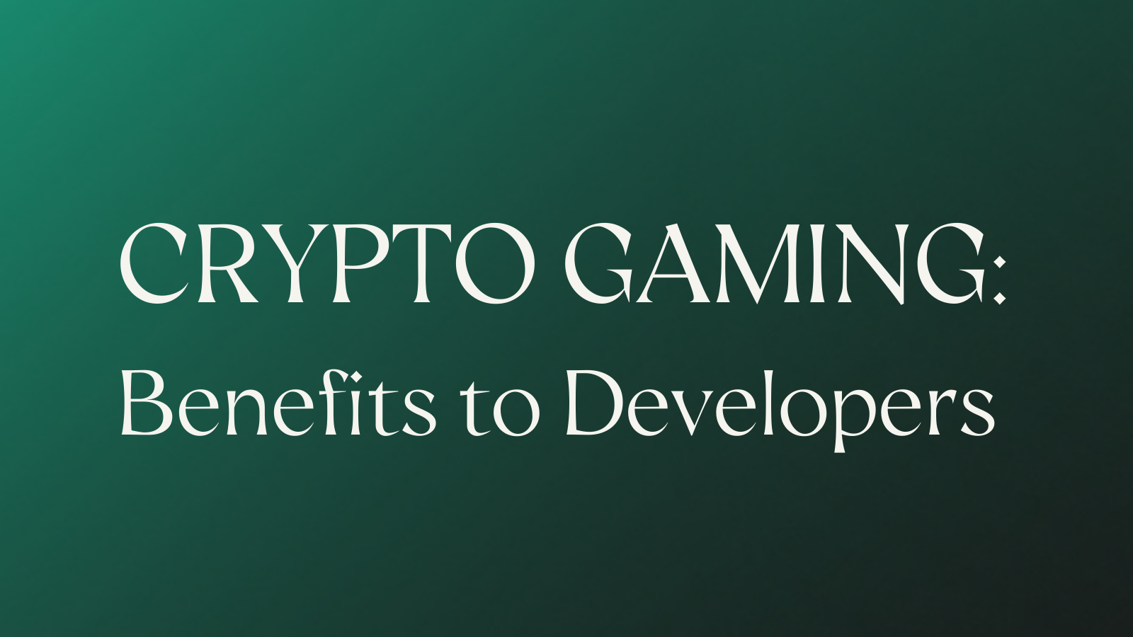 Thesis Spotlight: Crypto Gaming (3/X) | by The Acrew Team | Acrew Capital