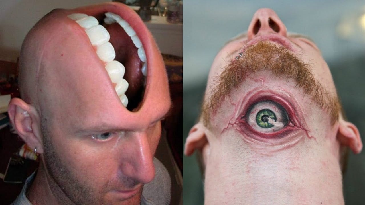 Amazing 10 Bizarre Tattoos That Will Bend Your Mind : Trends | by chris  morries | Medium, image size:1280x720