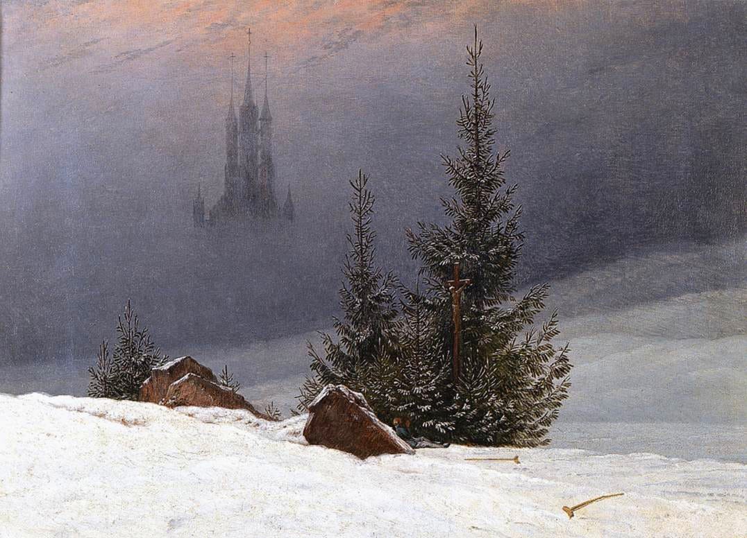 絵画 In the midst of winter Great Paintings: Winter Landscape by Caspar David Friedrich