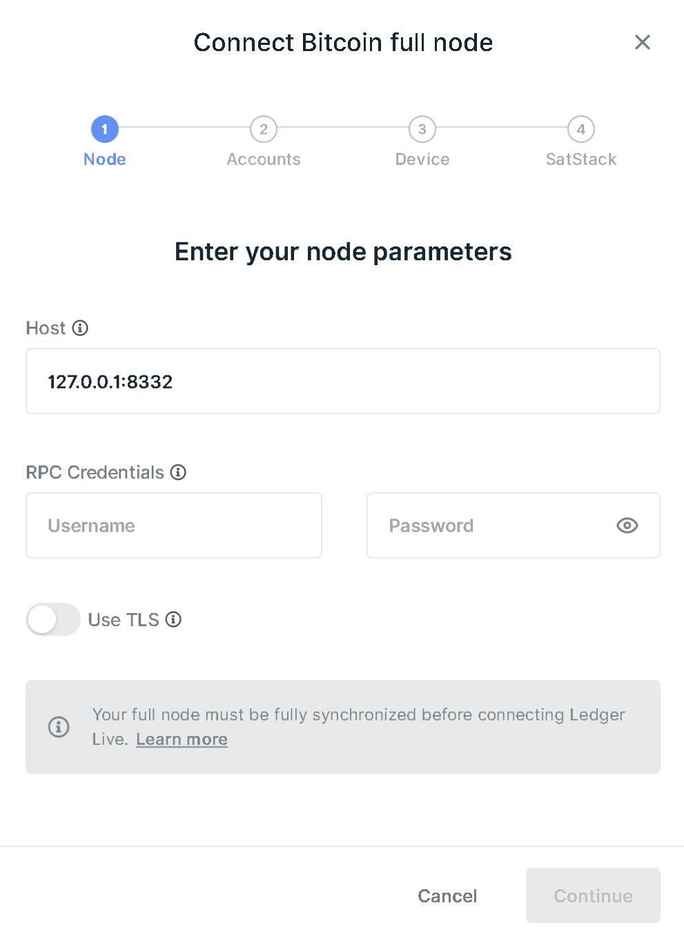 How to set up a Ledger and connect it to a Bitcoin full node in Ledger Live  | by Raymond Durk | Medium