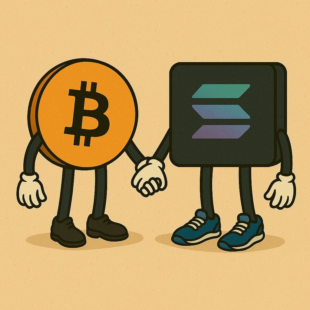 The Era of Rivalry Is Over: Solana + Bitcoin Are Redefining Crypto | by  Crypto Wiki | Coinmonks | Medium