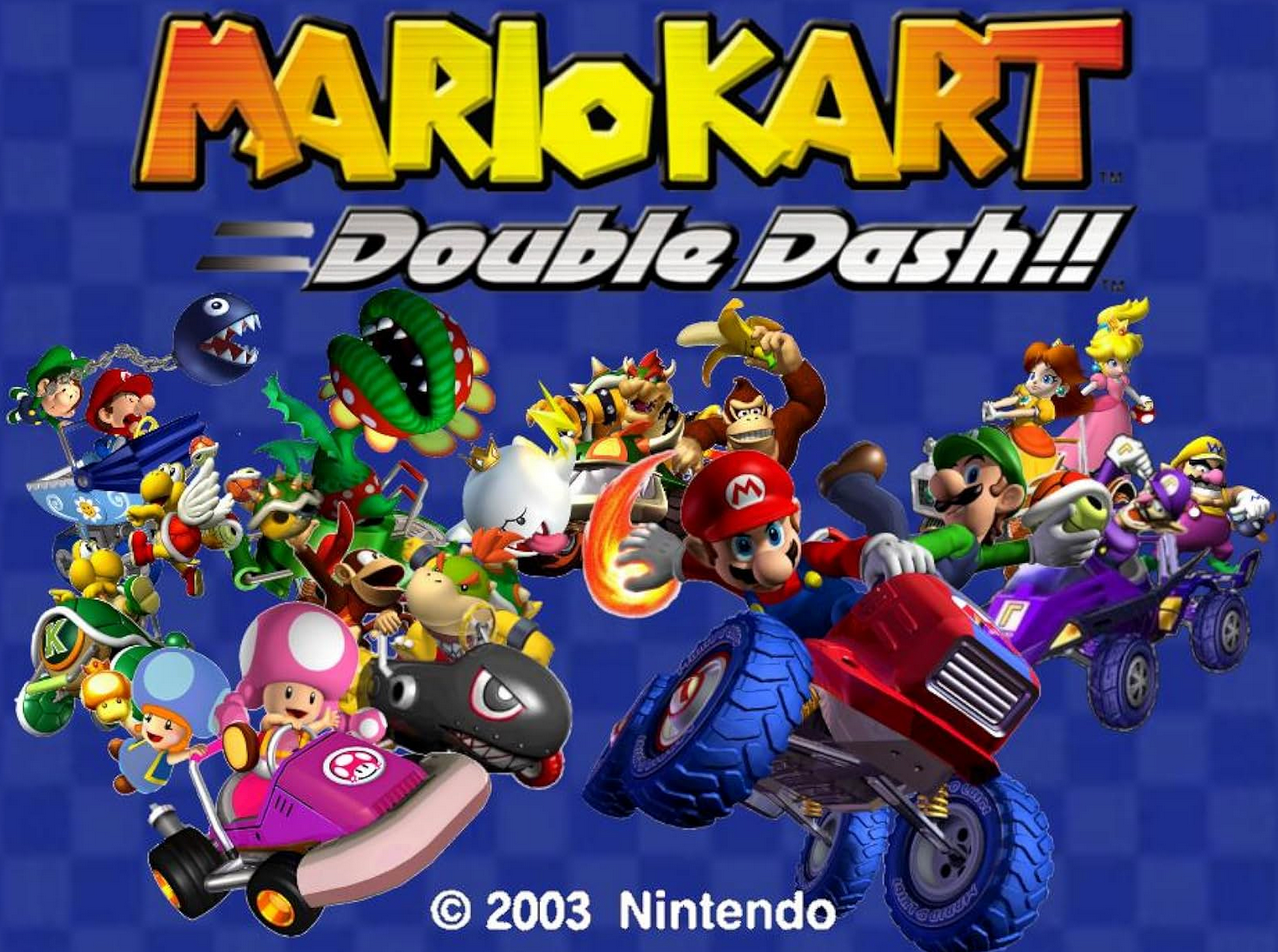 Mario Kart: Double Dash - Baby Park Using Only Red Shells, image size:1278x952