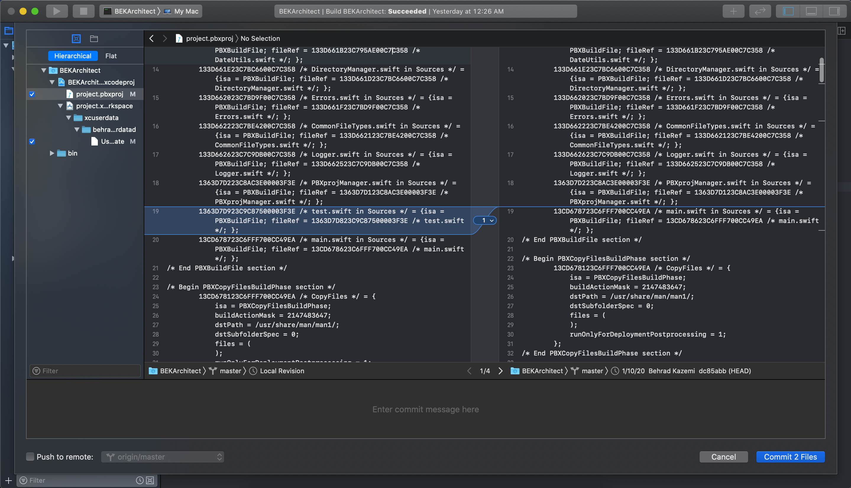 Add a file to .PBXproj in programmatically way | by Behrad Kazemi