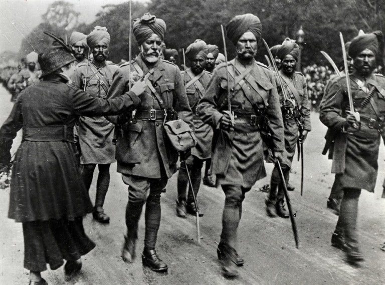 Figurines Tradition Of London – Armée Des Indes – 8 Tambours Et Chef De Musique Sikhs – Plomb Peint