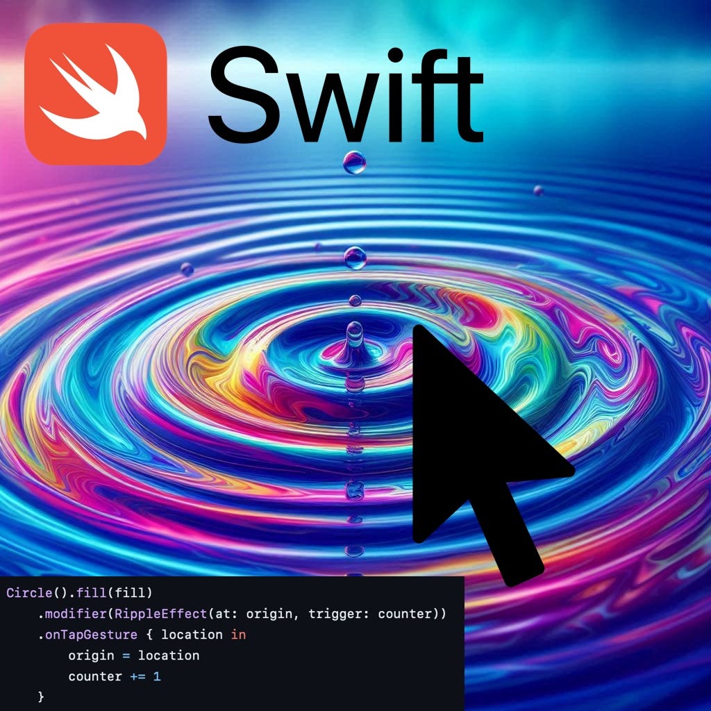 Ripple Effect with SwiftUI and Metal Shaders (+ a custom water scene💧) |  by Victoria Petrova | Medium