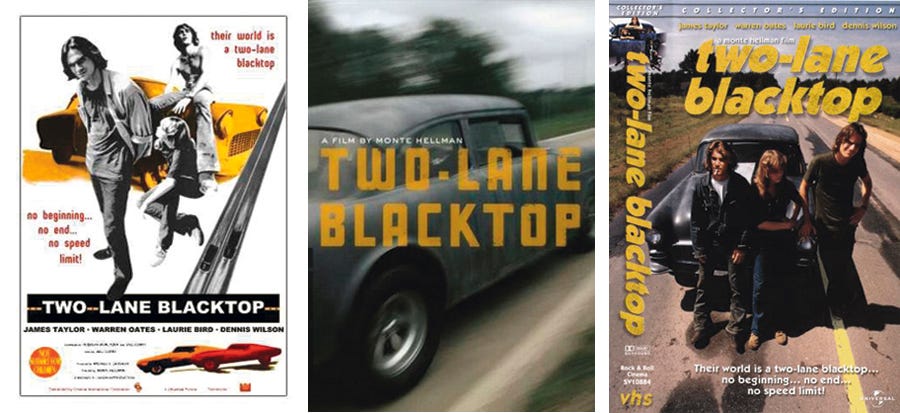 Two-Lane Blacktop - Vintage Movie Posters 映画「Two-LaneBlacktop