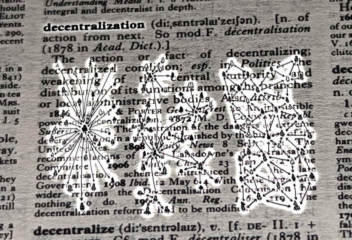 A useful, critical taxonomy of decentralization, beyond blockchains | by  Cory Doctorow | Medium