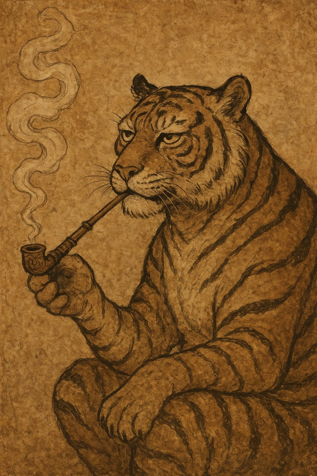 tiger smoking a cigarette Back When the Tigers Used to Smoke — The Magic Behind Timeless Storytelling  | by Prathamesh Debnath