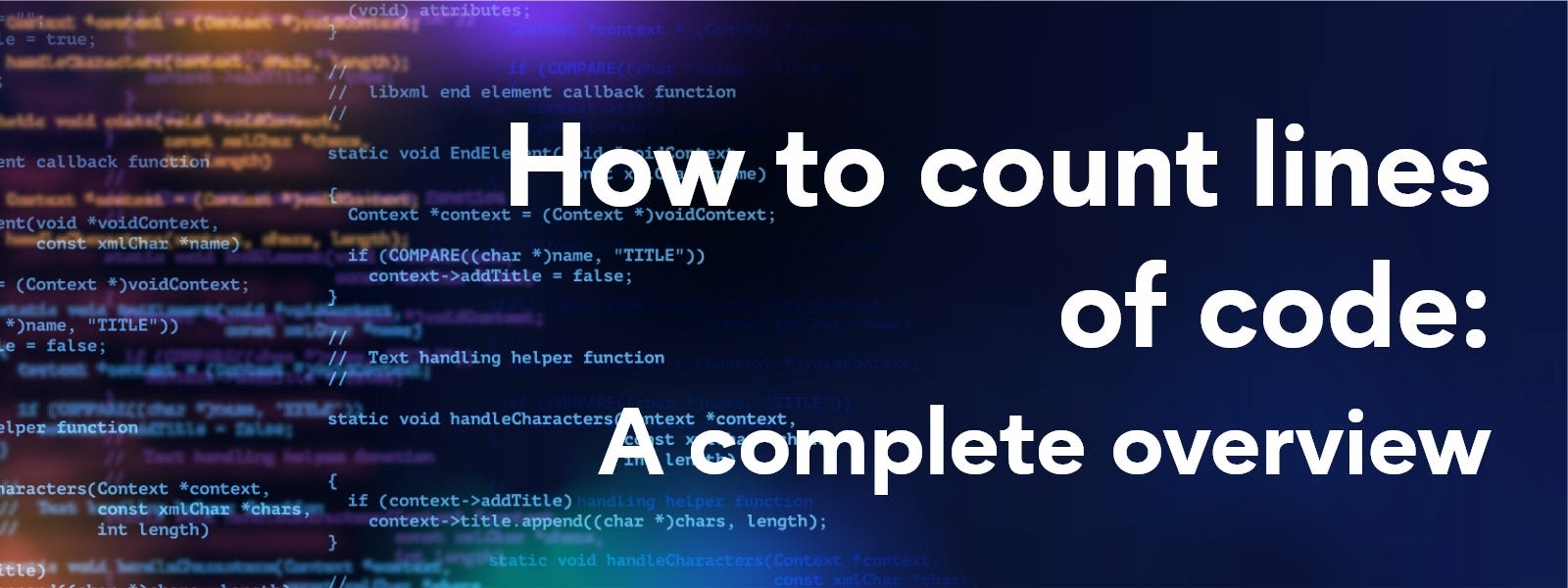 How to count lines of code A complete overview