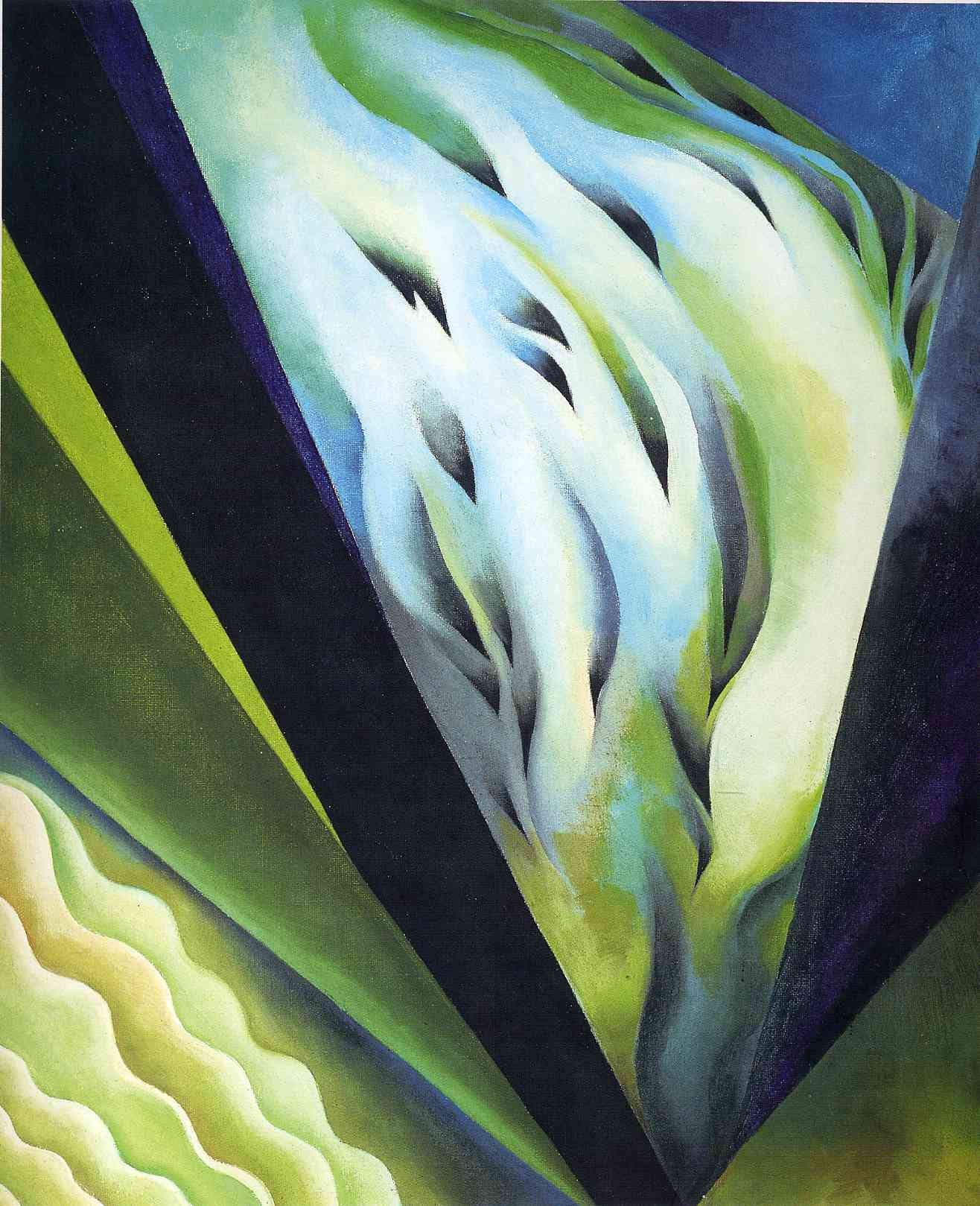 アート・デザイン・音楽 ia O'Keeffe: Nature and Abstraction How to Read Paintings: Blue and Green Music by Georgia O'Keeffe