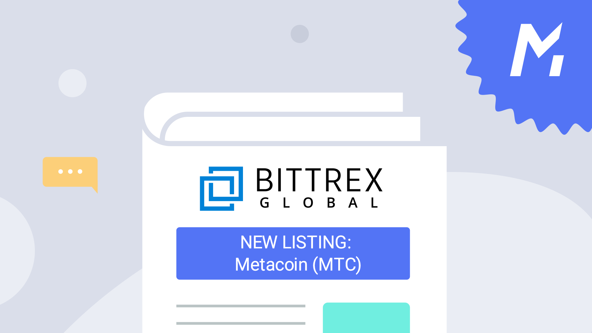 NEW LISTING: Metacoin (MTC) - Metacoin - Medium