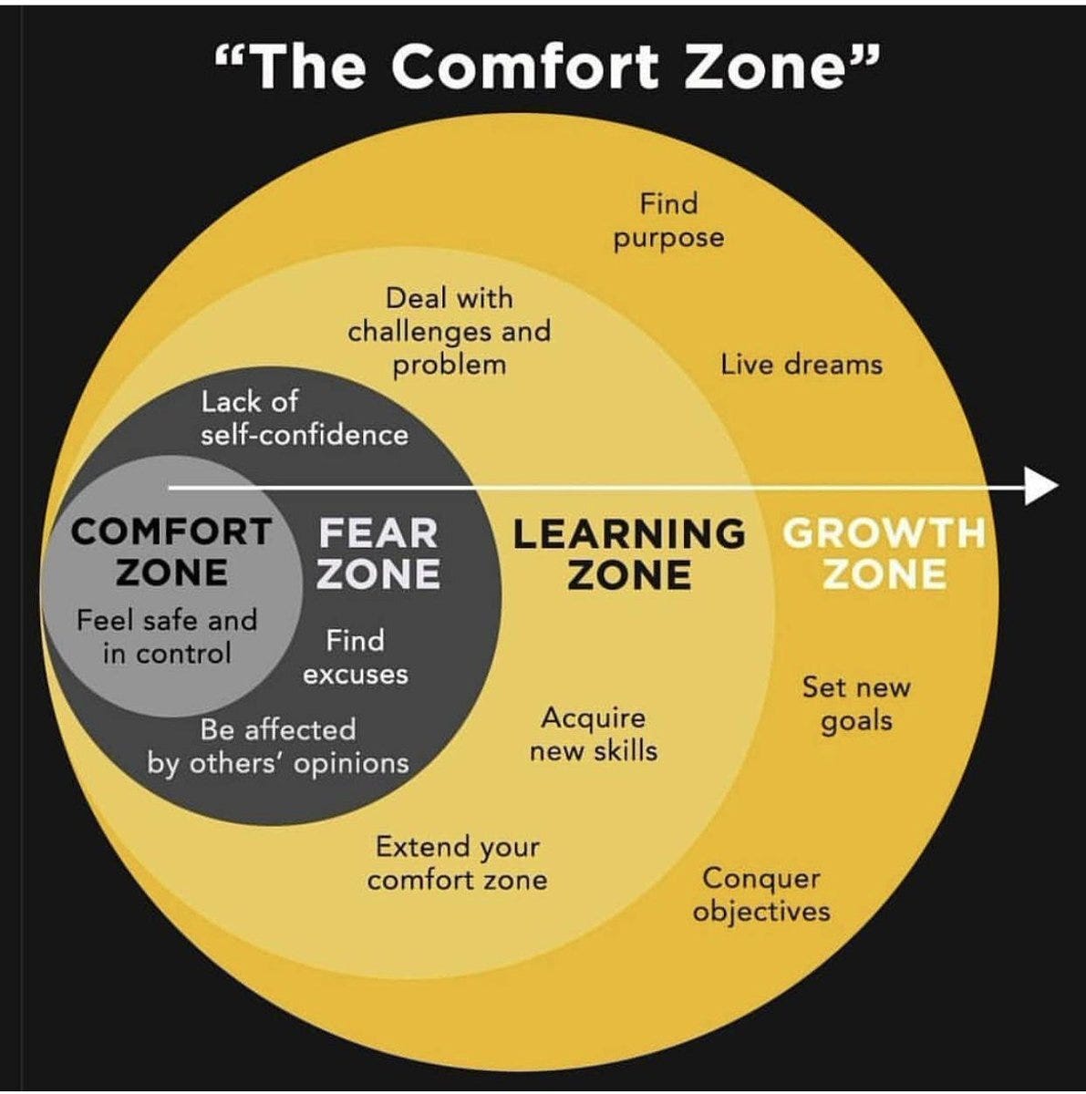 Go Outside Of Your Comfort Zone | You Will Begin To Live (According To  Science) | by Eli Knox | Eli Knox | Medium, image size:1191x1200