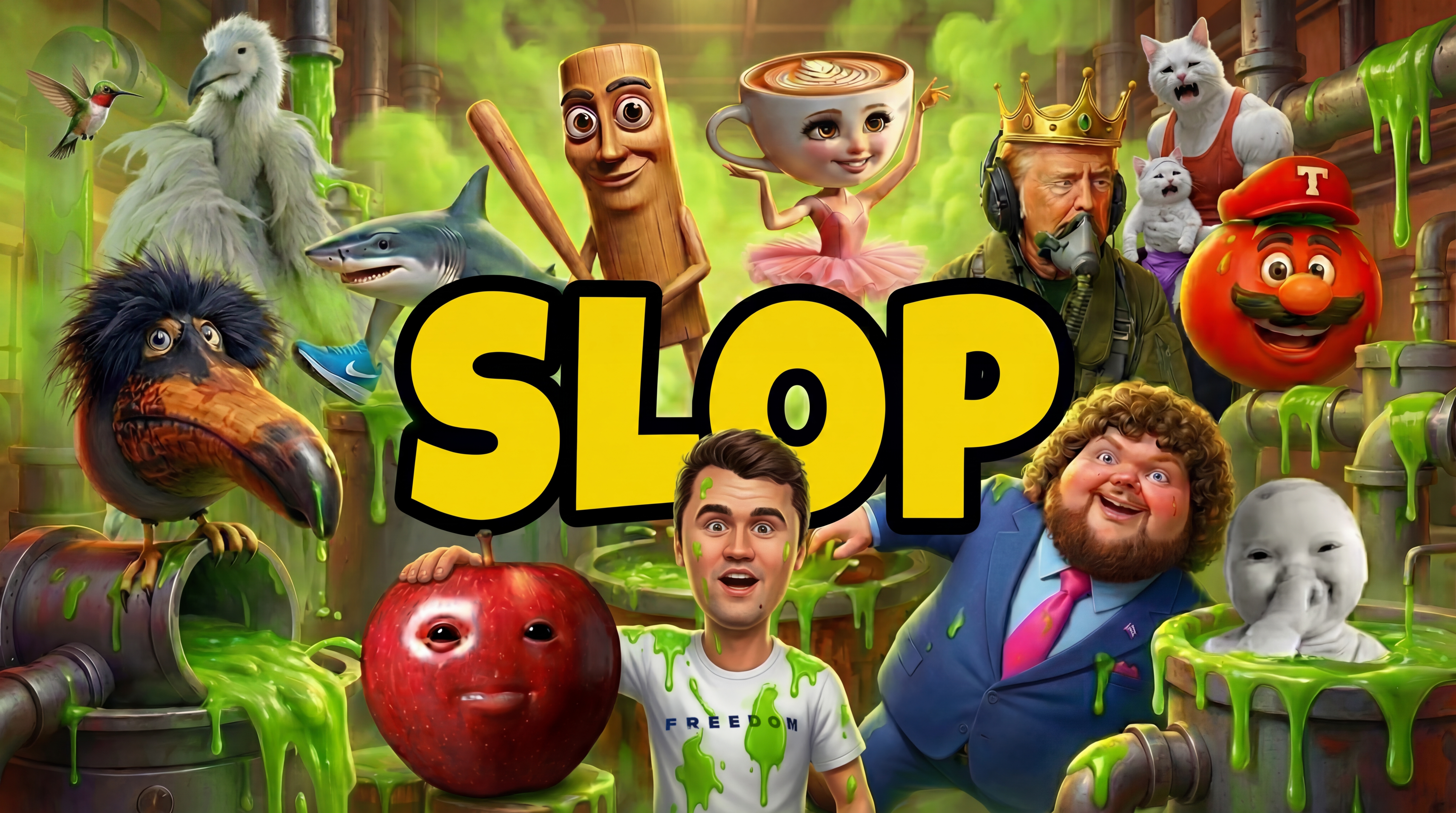 The Slop of 2025. AI memes and the sloppification of the… | by Fabian  Mosele | Dec, 2025 | Medium