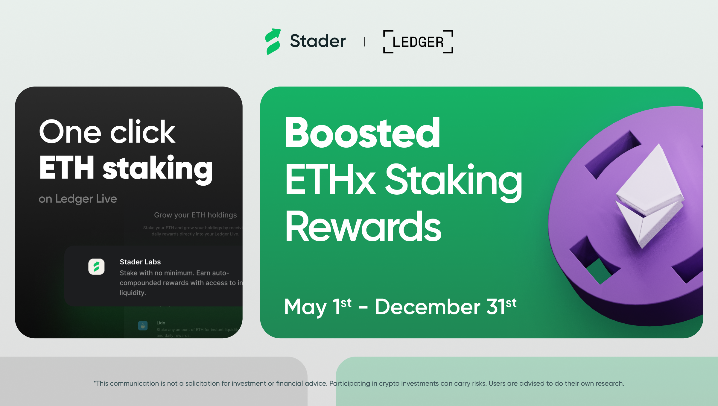 One-Click ETH Staking on Ledger Live with Stader | by Stader Labs | Medium