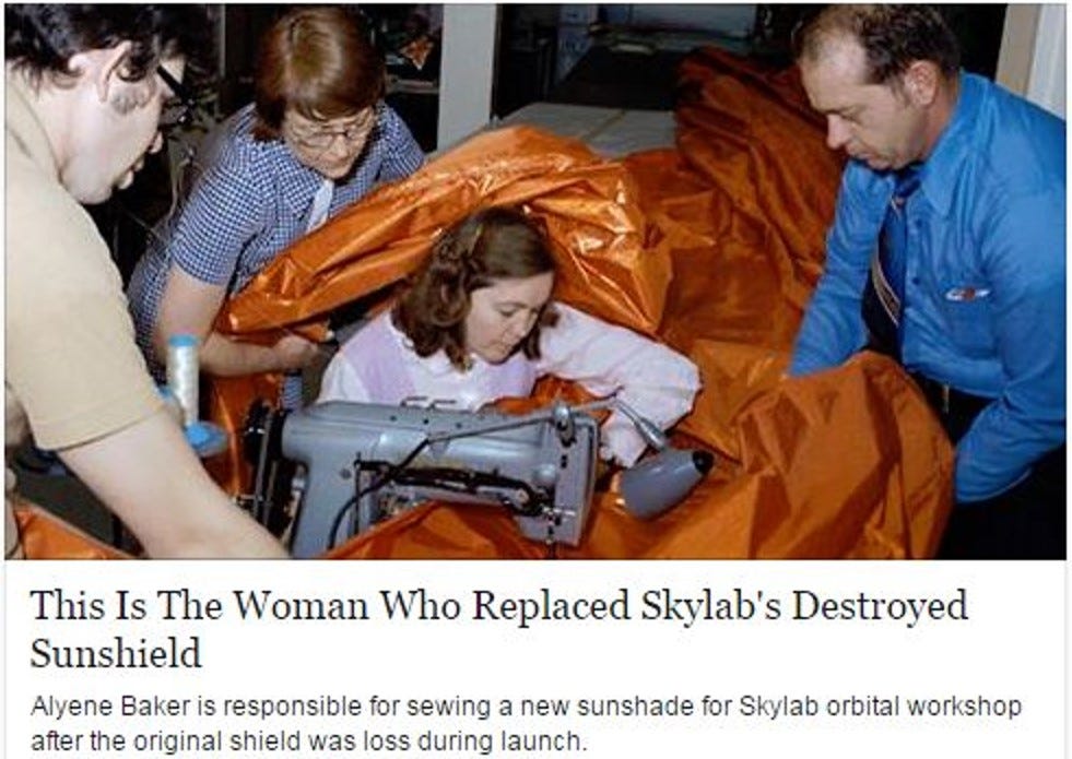 How My Mother Helped Save Skylab After It Was Damaged During Its