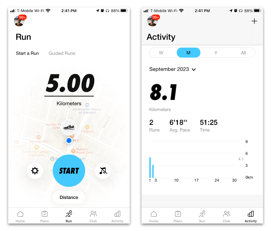 nike running app
