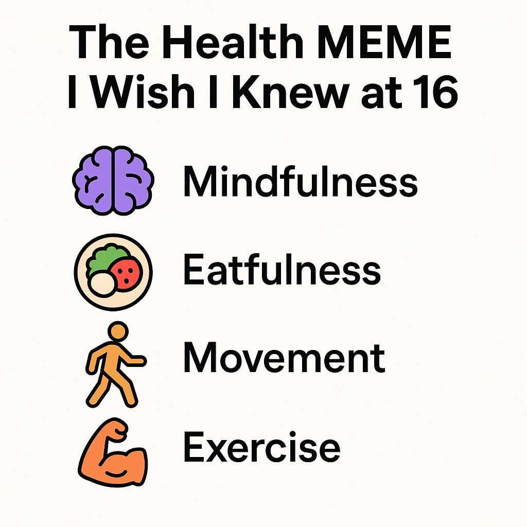 The Health MEME I Wish I Knew at 16 | by Sanjay Bhargava | The Prosperity  Playbook | Medium, image size:1024x1024
