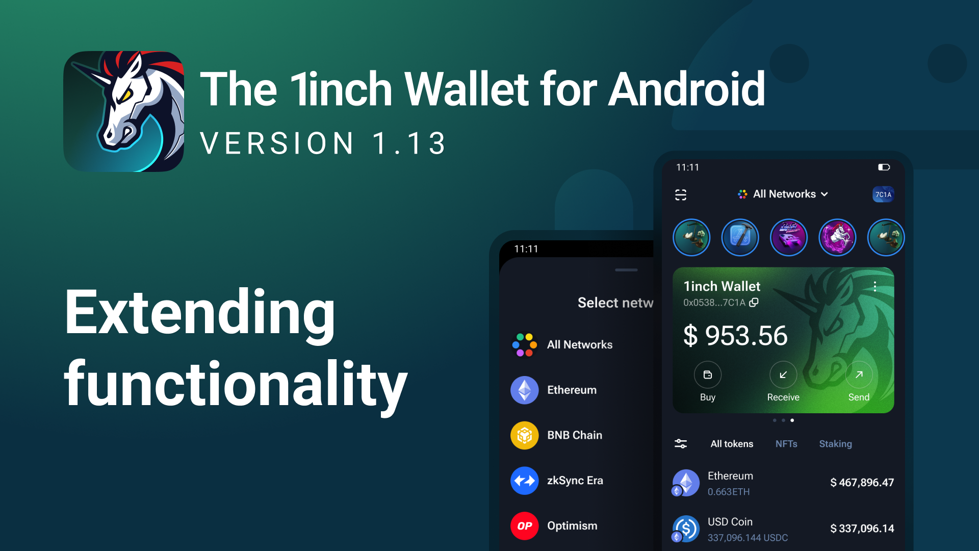 The 1inch Wallet for Android boosts its power with the latest updates | by  1inch | 1inch Network | Medium