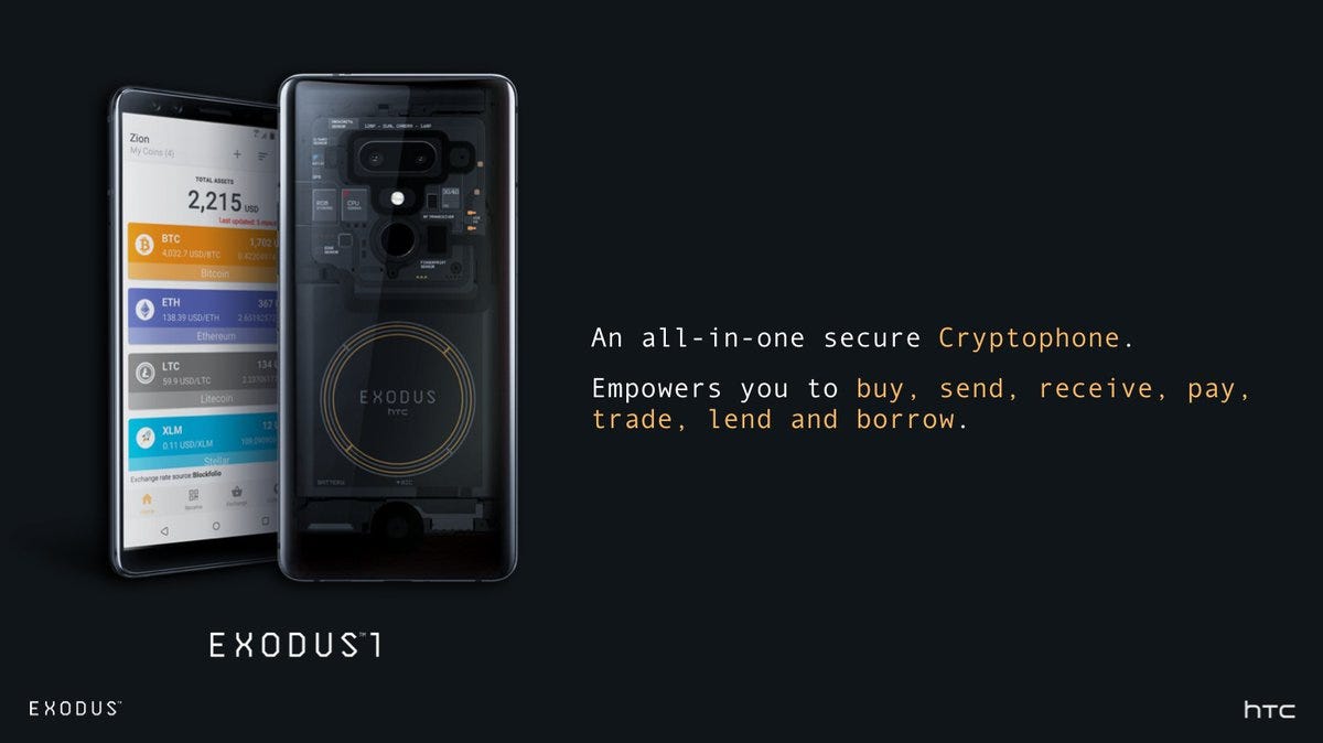 HTC EXODUS 1 Blockchain Features. The HTC EXODUS 1 is the best blockchain…  | by Casey Blanche | Medium