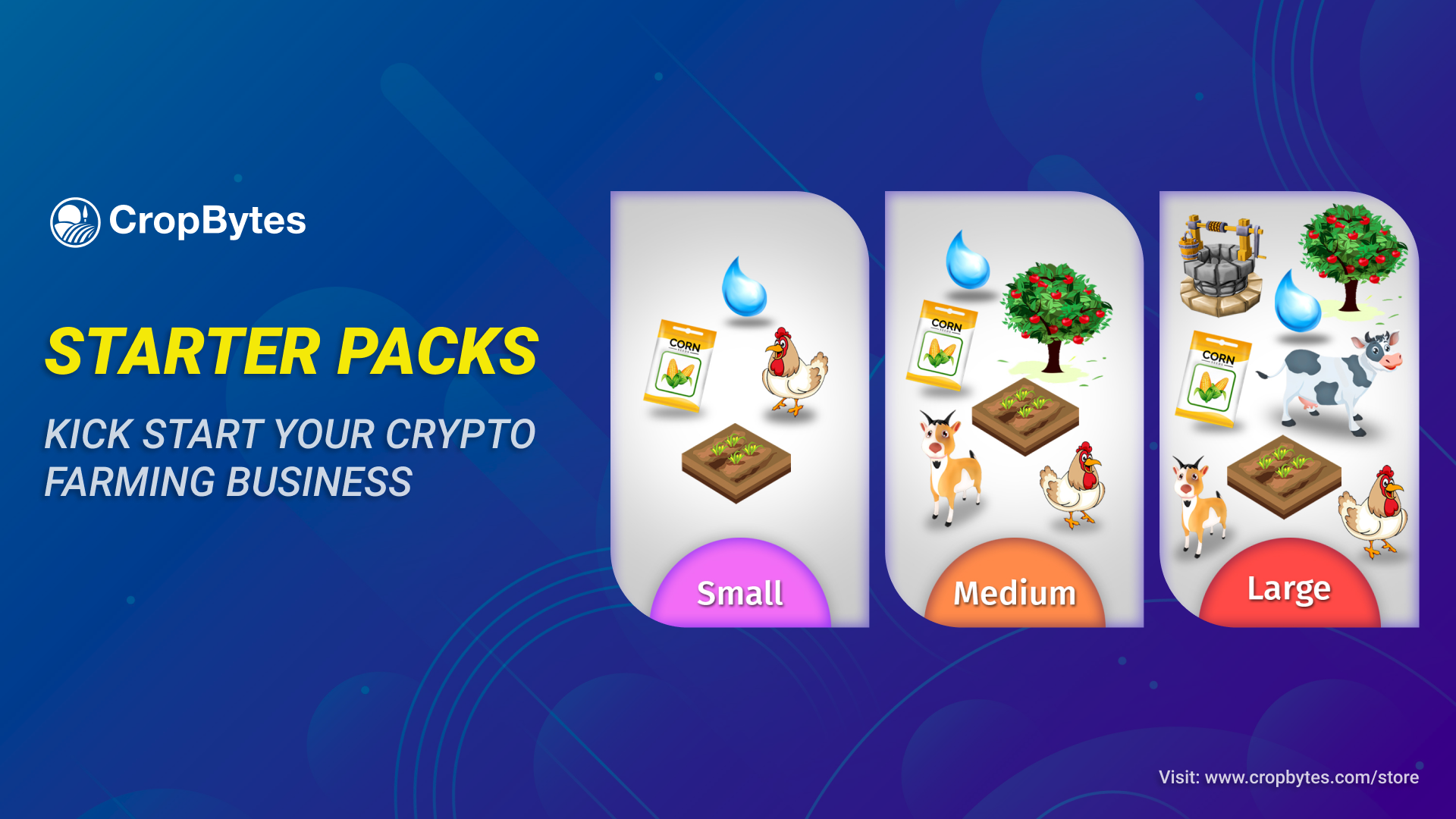 Starter Packs. Kick start your crypto farming business… | by CropBytes  Farmer | CropBytes | Medium