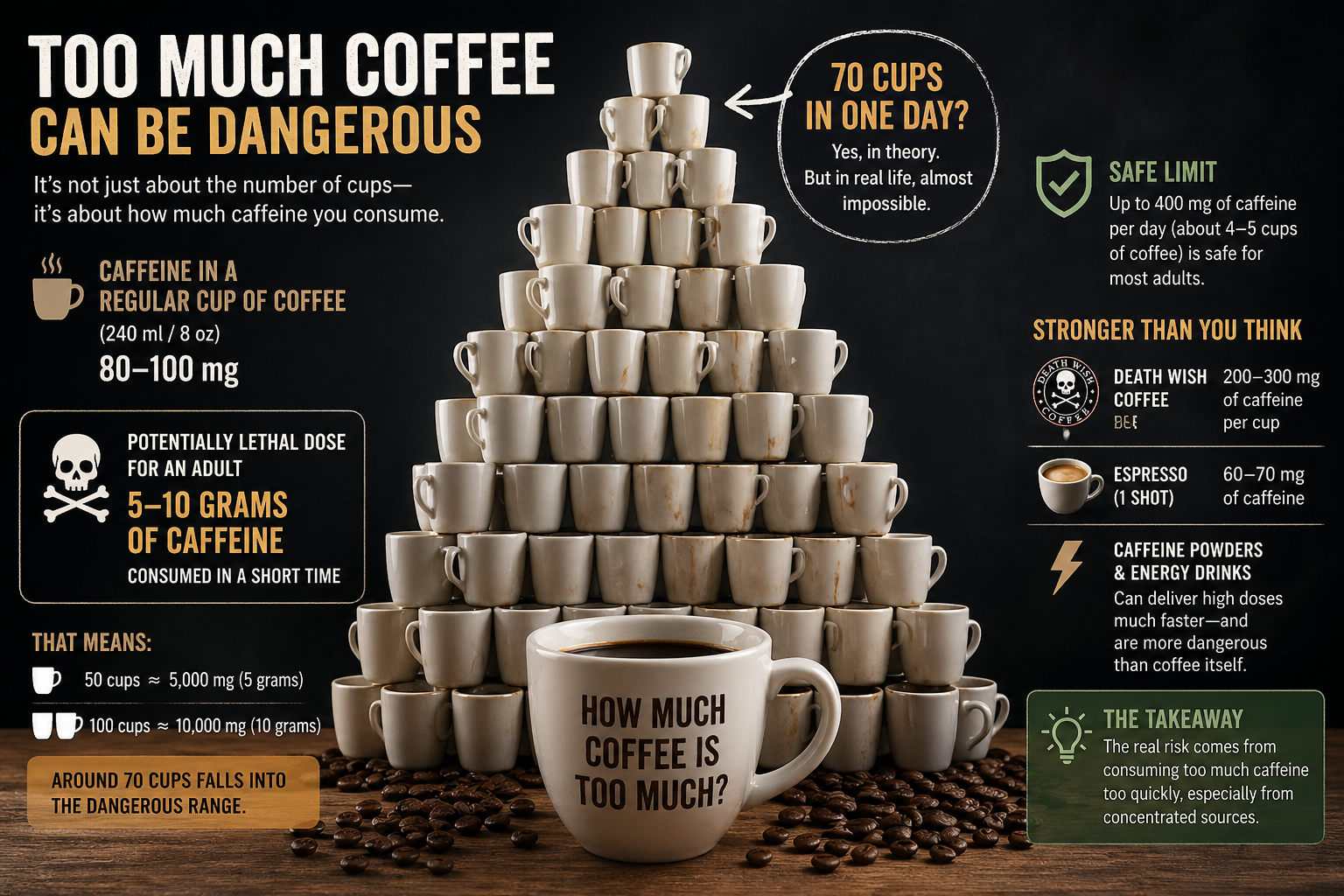 Did You Know Too Much Coffee Can Actually Kill You? | by Rosario Licodia |  Did You KnowShort Fun Facts | Apr, 2026 | Medium